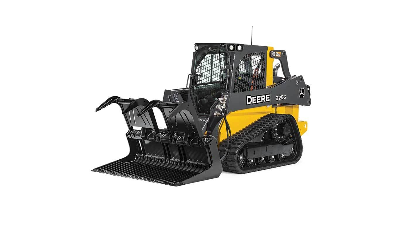 Rock Grapple attachment for compact track loader